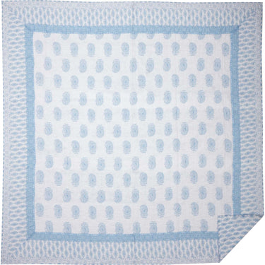 Avani Blue King Quilt 105Wx95L VHC Brands - The Fox Decor